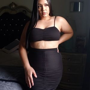 Scrunch Two Piece Skirt Set